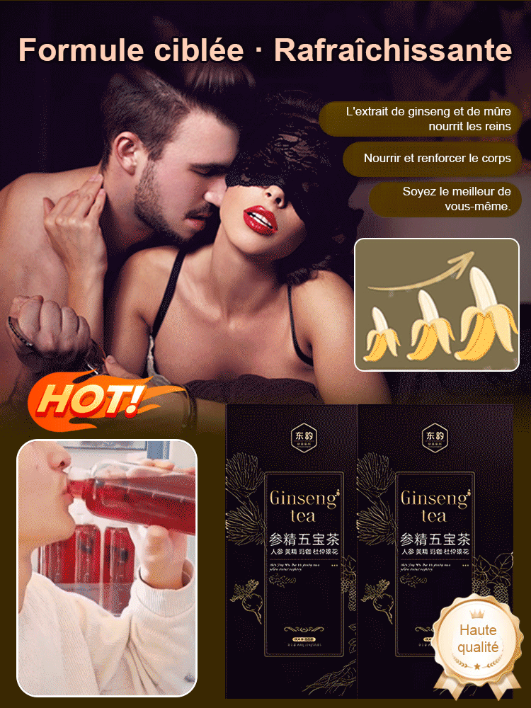 Le thé Ginseng qui redonne vitalité, puissance masculine et protège vos reins et votre prostate !!