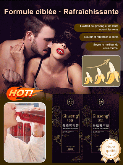 Le thé Ginseng qui redonne vitalité, puissance masculine et protège vos reins et votre prostate !!