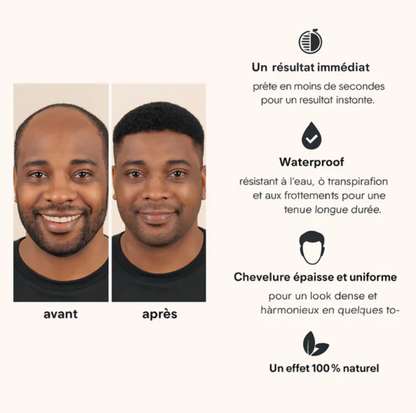 Camouflage Capillaire Professionnel Couleur Noire