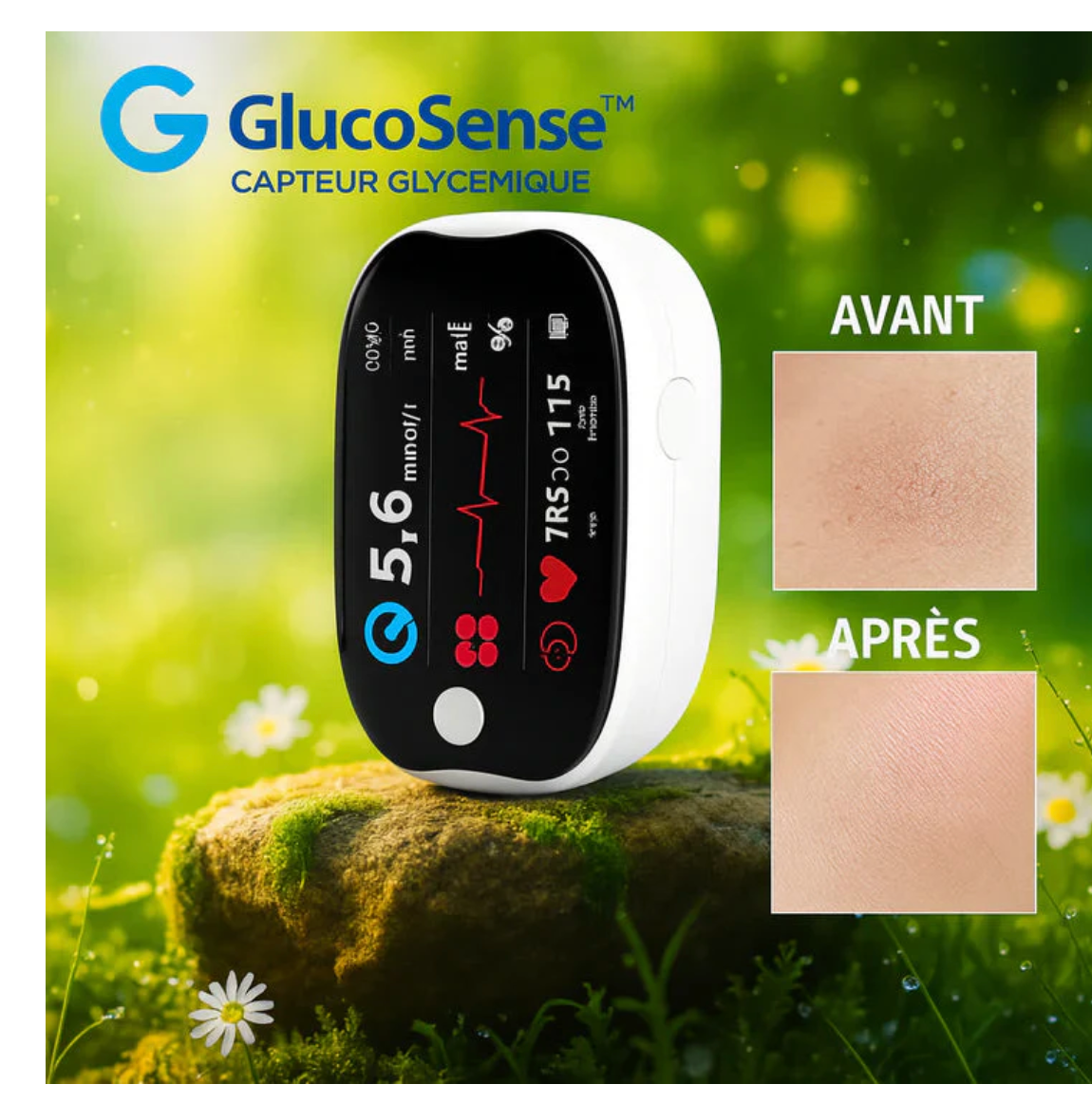 GlucoSense™ Capteur Glycémique